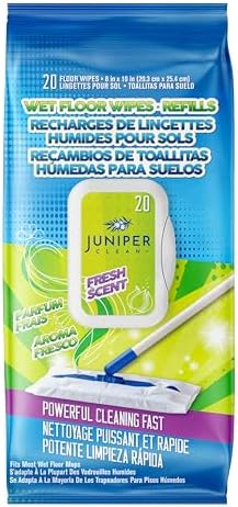 Juniper CLEAN Wet Floor Wipes 20 Count Multi-Surface Refill