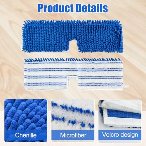 Yuunaie Mop Heads Replacement for O-Cedar Flip Mop 2 Pack 1