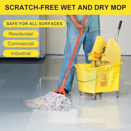 KeFanta 3 Pack Heavy Duty Mop Head Refill Yellow