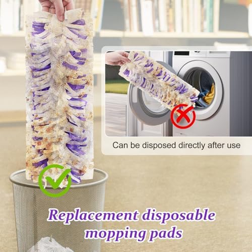 DLAIMI 12 Pack PowerMop Pads Refills for Swiffer