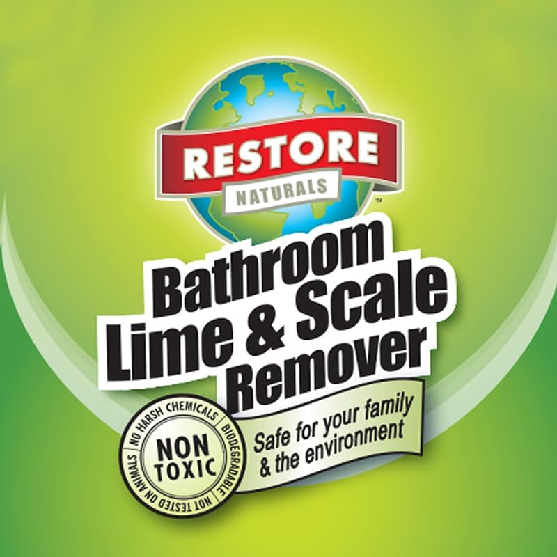 Restore Naturals Non Toxic Bathroom Cleaner 22oz 2 Pack 1