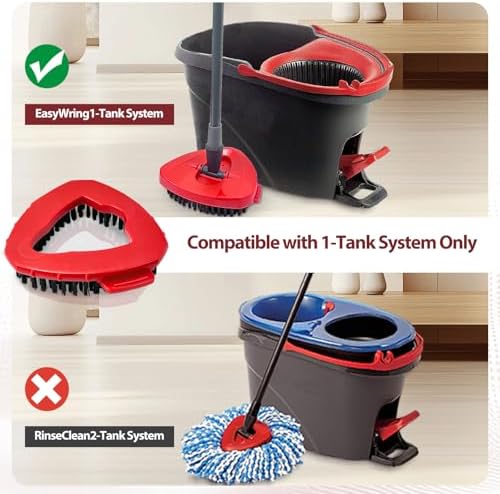Puiuisoul Spin Mop Scrubber Head for Oceda EasyWring 1-Tank System