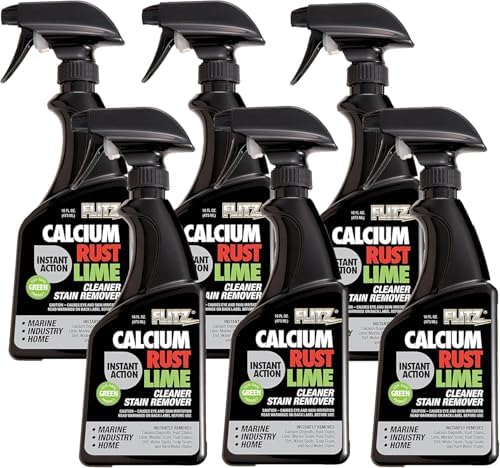 Flitz Calcium Rust Lime Remover - 16oz 6 Pack