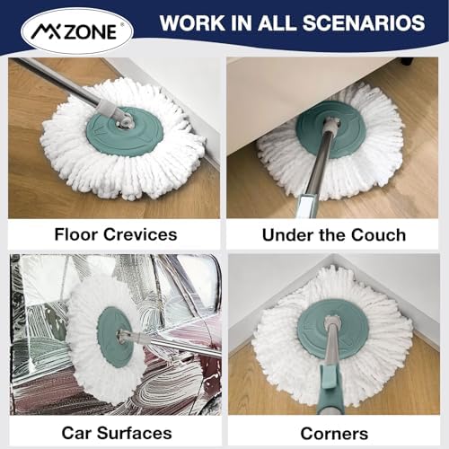 MXZONE Spin Mop Replacement Head 3 Pack