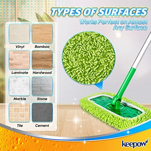 KEEPOW Reusable Mop Pads for Swiffer 6-Pack 1