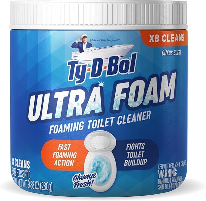 Ty-D-Bol Ultra Foam Toilet Bowl Cleaner - 8 Uses Citrus Scent