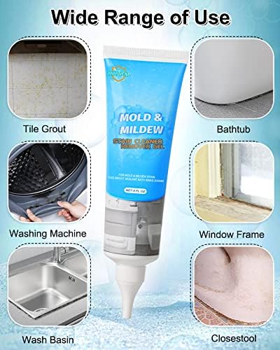 HIHWEM Mold Remover Gel for Bathrooms and Washing Machines