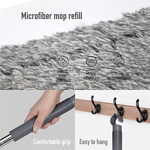 TopTier Products X3 Mop Replacement Microfiber Pads 4 Pack