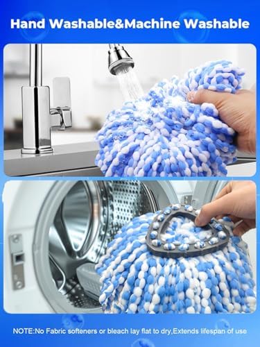 Bublador Spin Mop Replacement Heads for Ocedar 2-Tank System