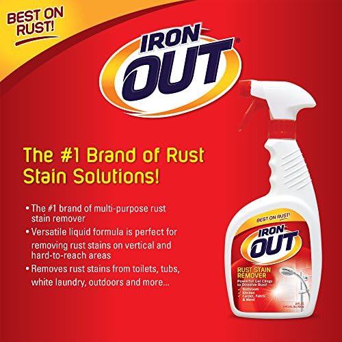 IRON OUT Spray Gel Rust Stain Remover 24 Oz Pack of 6
