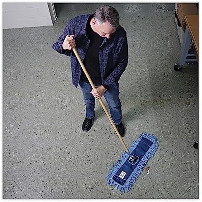 Boardwalk 1490 Clip-On Dust Mop Handle - Swivel Head 60in Long