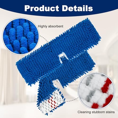 4 Pack Mop Refills for O-Cedar 3-Action Flip Mop