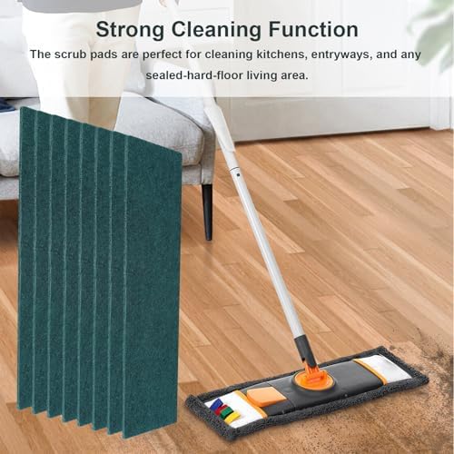 18in Reusable Scrub Mop Pads - 8 Pack for Bona Rubbermaid Libman Mops