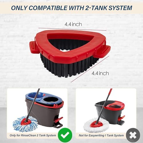 Liubeili Scrub Brush for O-Cedar RinseClean 2 Tank System