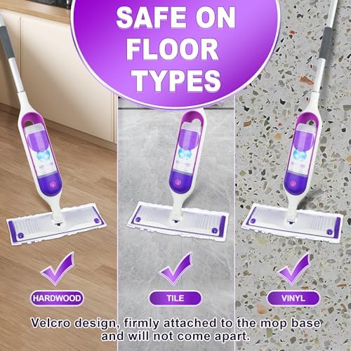 EXEGO Power Mop Pads Refills 12 Count for Multi-Surface Cleaning