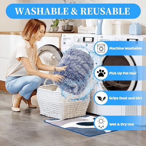 6 Pack Microfiber Mop Pads for Bona - Washable Reusable