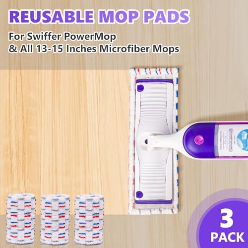 UMAYCOOL 3 Pack Reusable Swiffer Mop Pads