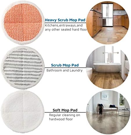 6 Pack Replacement Pads for Bissell Spinwave Hard Floor Mop