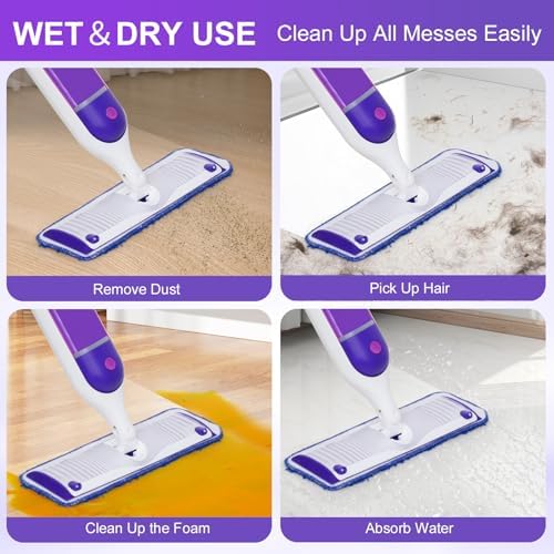8 Pack Reusable Microfiber Mop Pads for Swiffer Power Mop 1