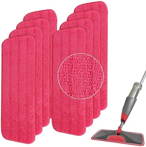 BeiLan Replacement Microfiber Mop Pads - 8 Pack 165 Wet Dry Refills