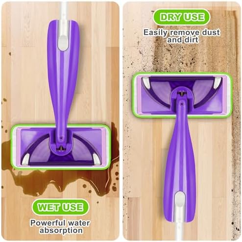 ILAVCOOL 9 Pack Reusable Mop Pads for Swiffer WetJet