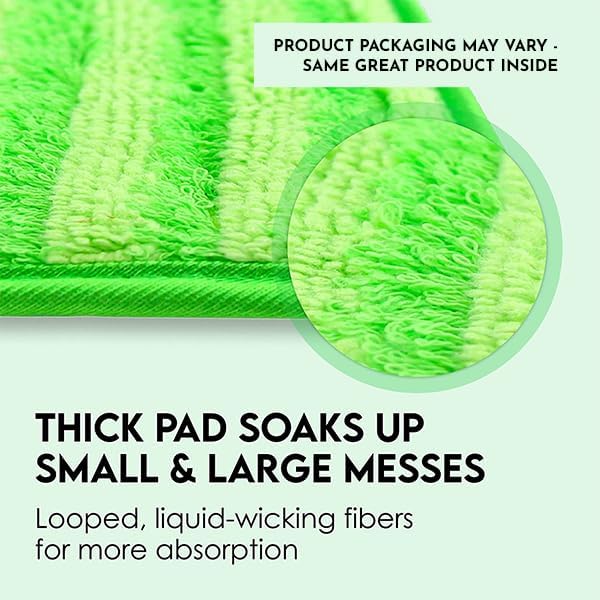 Turbo Microfiber Reusable Mop Pads 8 Pack