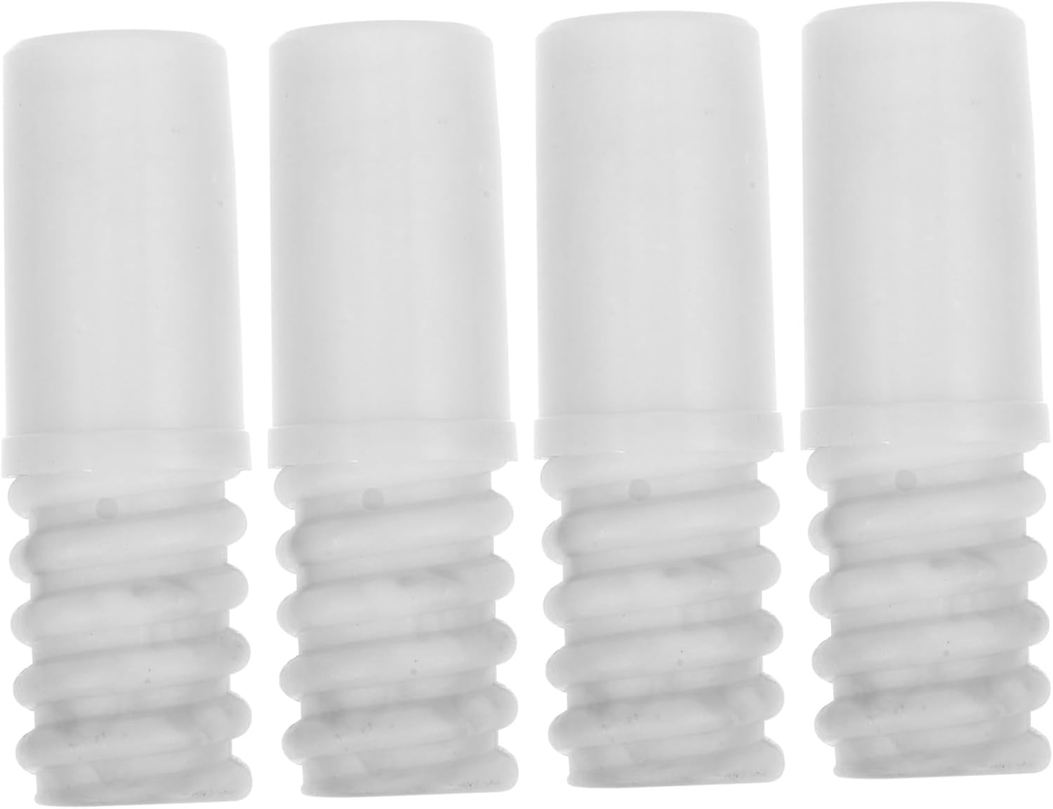 Ipetboom 4pc Mop Pole Adapter Kit Plastic Threaded Tips for Extension