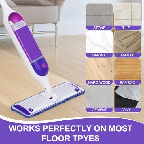 8 Pack Reusable Microfiber Mop Pads for Swiffer Power Mop 1