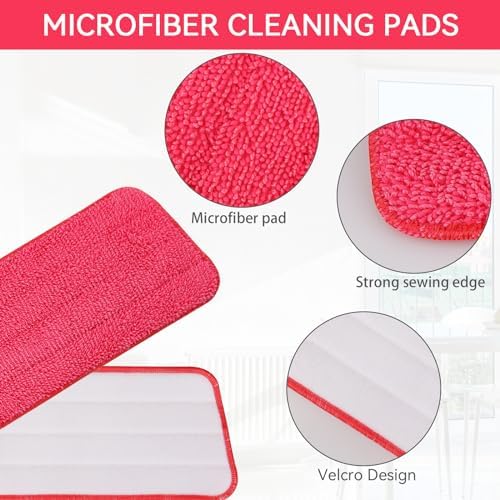GreeSuit 6 Pack Microfiber Mop Pads for Libman Freedom Spray Mop