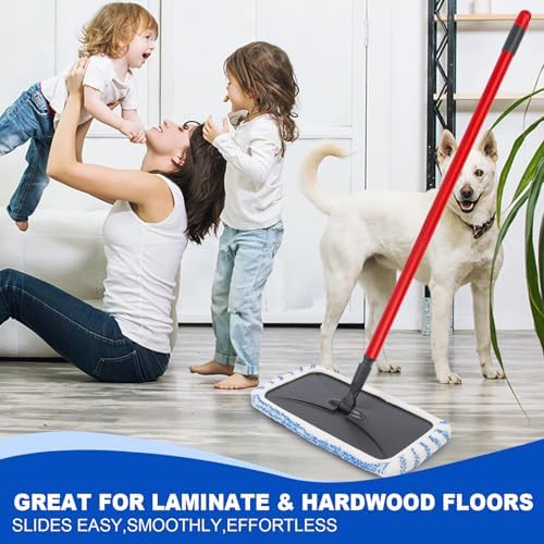kCarpoly 4 Pack Reusable Mop Pads for 15x8 Inch Mops 1
