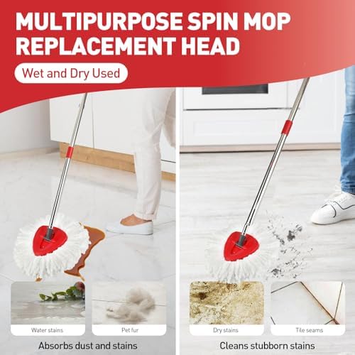 3pcs Mop Head Replacements for O-Cedar Spin Mop