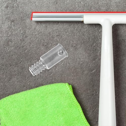 Minkissy 2pcs Threaded Tip Broom Handle Adapter for Metal Poles