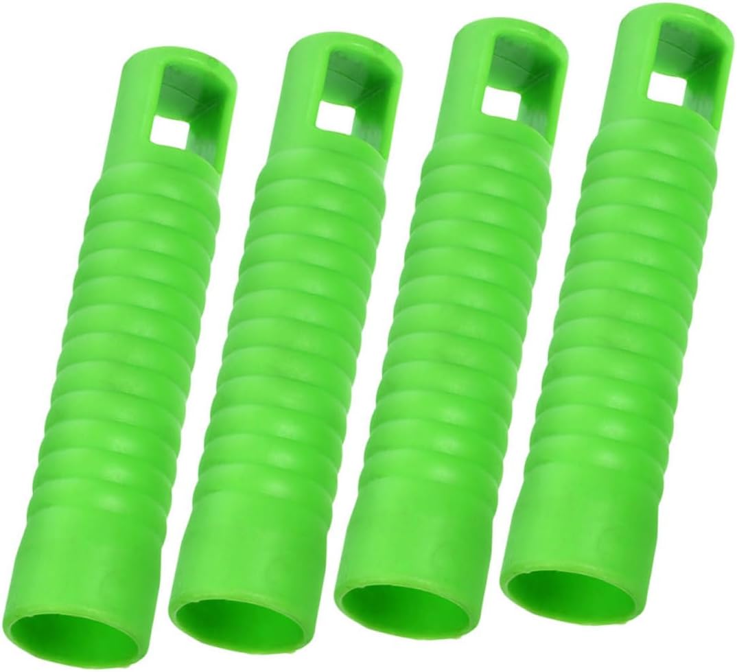 4pcs Mop Handle Attachments with Nonslip Grip and Wall Mount Holder