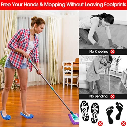 Milky House 10 Piece Microfiber Mop Slippers