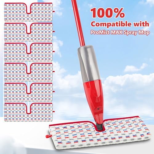 ILAVCOOL Microfiber Mop Pads 6 Pack Reusable Replacement for Promist MAX