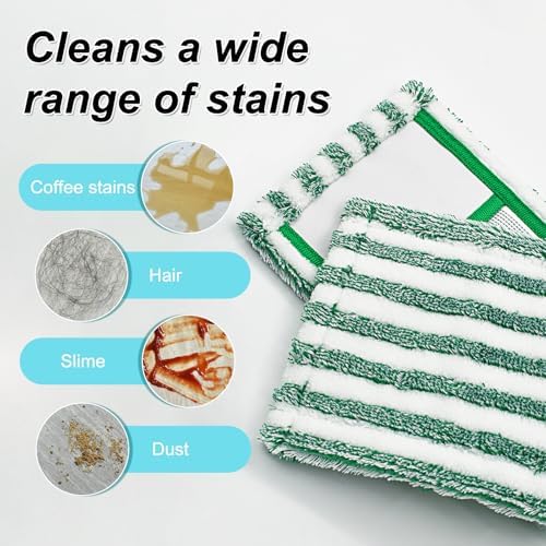 Aiyiried Microfiber Mop Pads 2 Pack Refills for Libman WetDry Mop