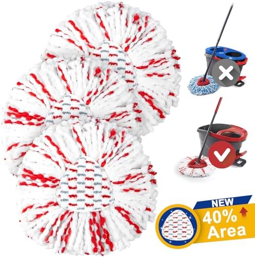 Ucoolbe Upgraded Mop Refill 3 Pack for O Cedar
