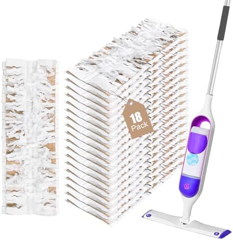 18 Pack Disposable Mopping Pads Refills for Swiffer PowerMop Wood Mops