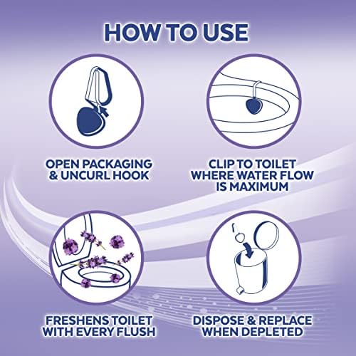 Lysol Automatic Toilet Cleaner Lavender Fields Scent 2ct