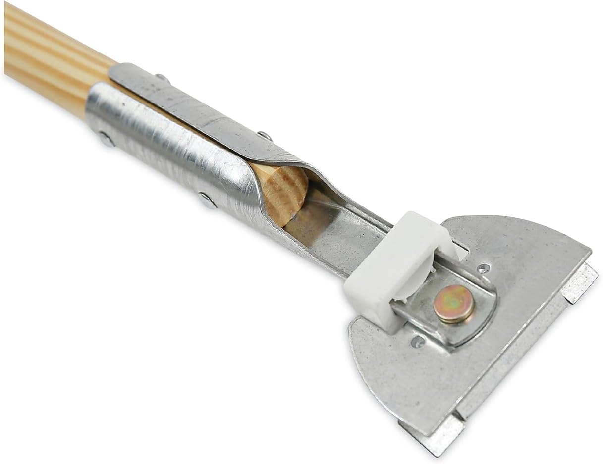 Boardwalk 1490 Clip-On Dust Mop Handle - Swivel Head 60in Long