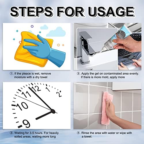 GELIVABLE Mold Remover Gel - 4 FlOz Pack of 2 1