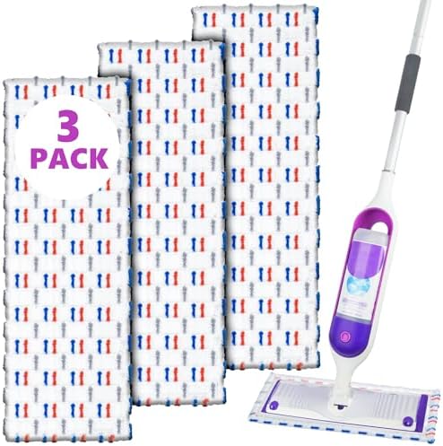 UMAYCOOL 3 Pack Reusable Swiffer Mop Pads