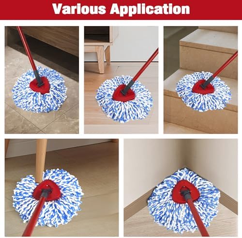 NEWE Mop Head Replacements 2 Pack for O-Cedar RinseClean 2