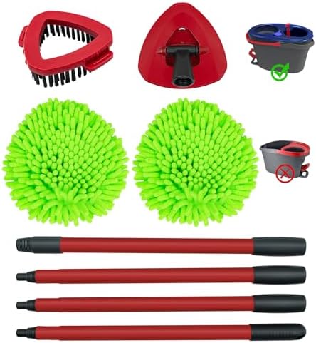 Aiyiried Replacement Mop Heads Set for O-Cedar RinseClean 2-Tank System