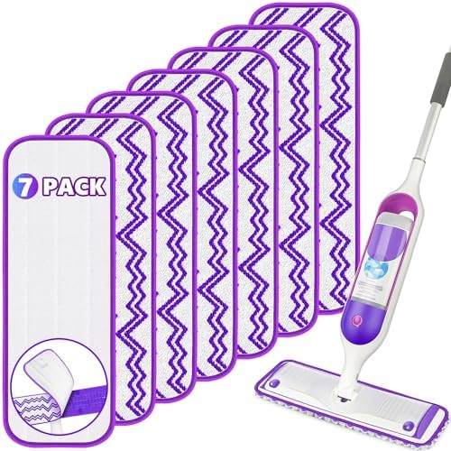 7 Reusable Swiffer PowerMop Refills - Microfiber Mop Pads