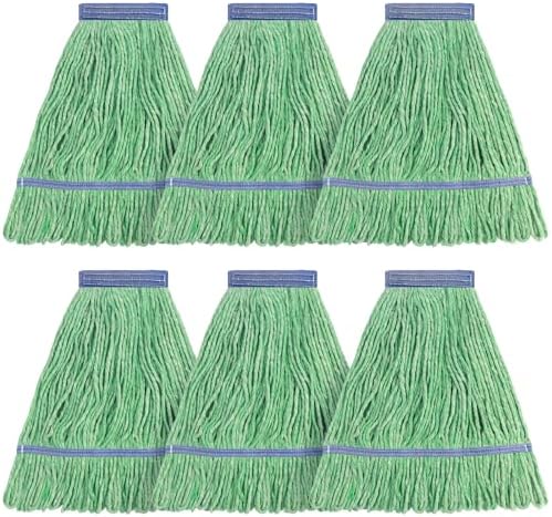 L Luke Supply Heavy Duty Mop Heads Pack of 6