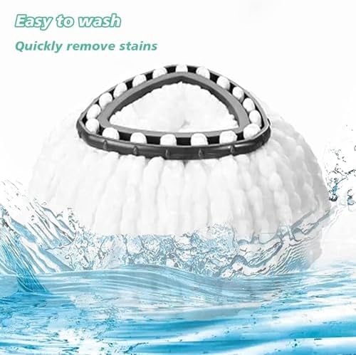 16 PCS Spin Mop Replacement Heads 100 Microfiber with Cedar Handle