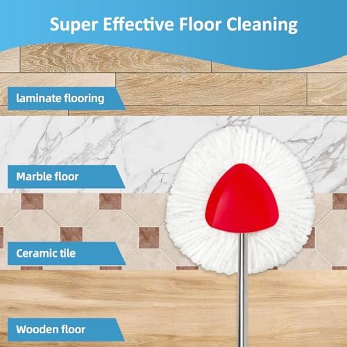 2 Pack Spin Mop Heads for Oceda EasyWring 1-Tank System