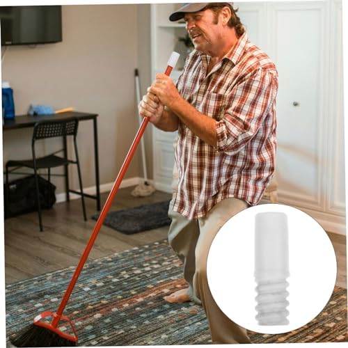 Ipetboom 4pc Mop Pole Adapter Kit Plastic Threaded Tips for Extension