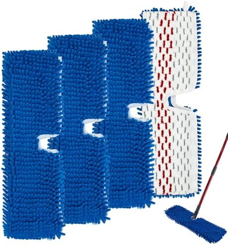 4 Pack Mop Refills for O-Cedar 3-Action Flip Mop